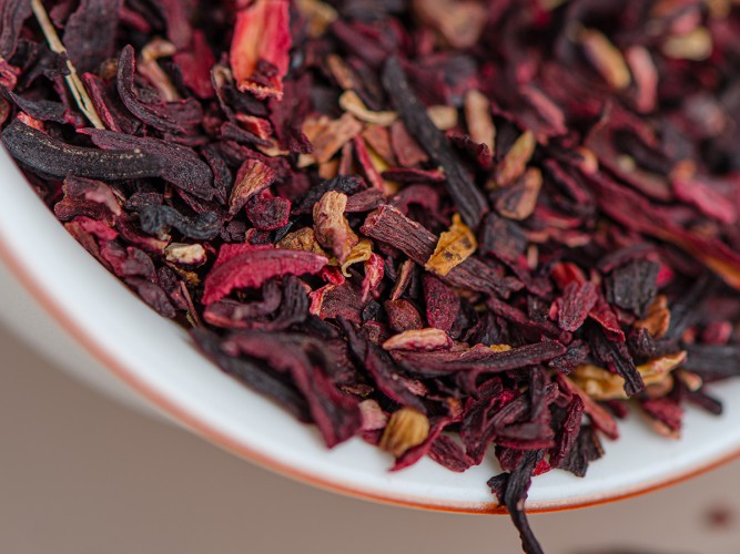 Karkade (kwiaty róży sudańskiej)