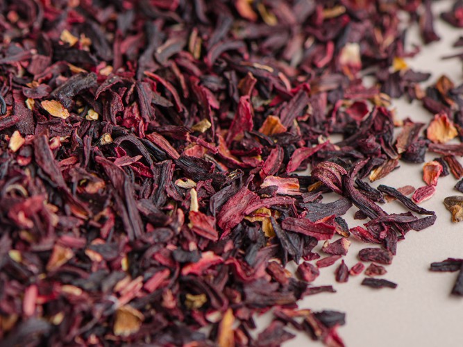 Karkade (kwiaty róży sudańskiej)