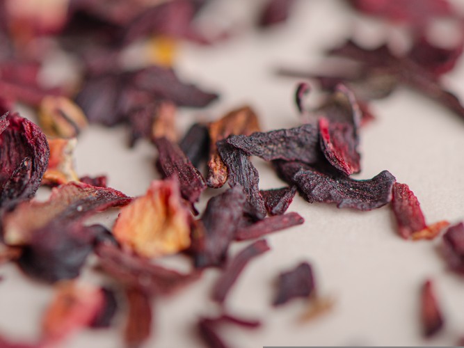 Karkade (kwiaty róży sudańskiej)