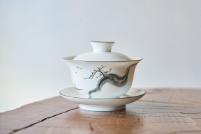 Gaiwan #776 „Gałąź meihua”, 130 ml, porcelana.