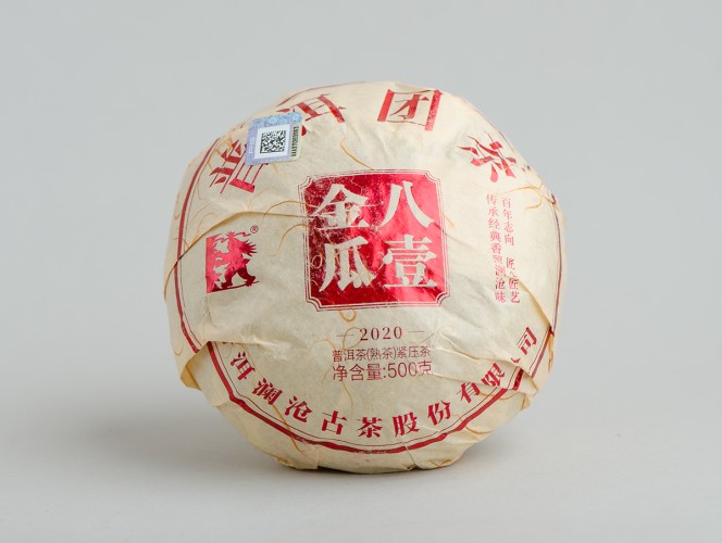 Shu Puer „Złota Dynia” Lan Cang Gu Cha Jin Gua, 2020, 500g.