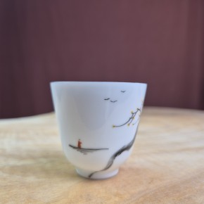 Czarka #2343 „Gałąź meihua”, 55 ml, porcelana.