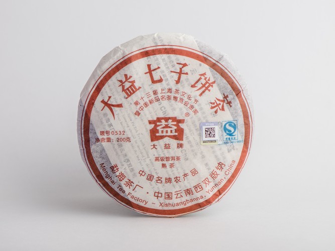 Shu Puer "0532", Menghai, 2007, 200g.