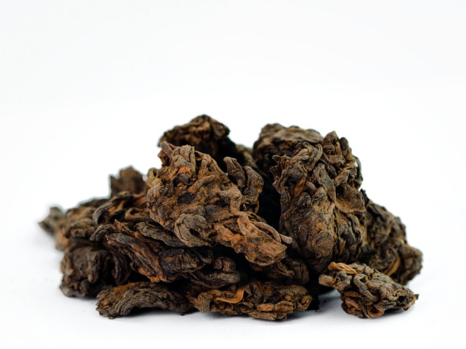 Da Lao Cha Tou „AA” (Duże stare główki herbaty), Menghai, 2014